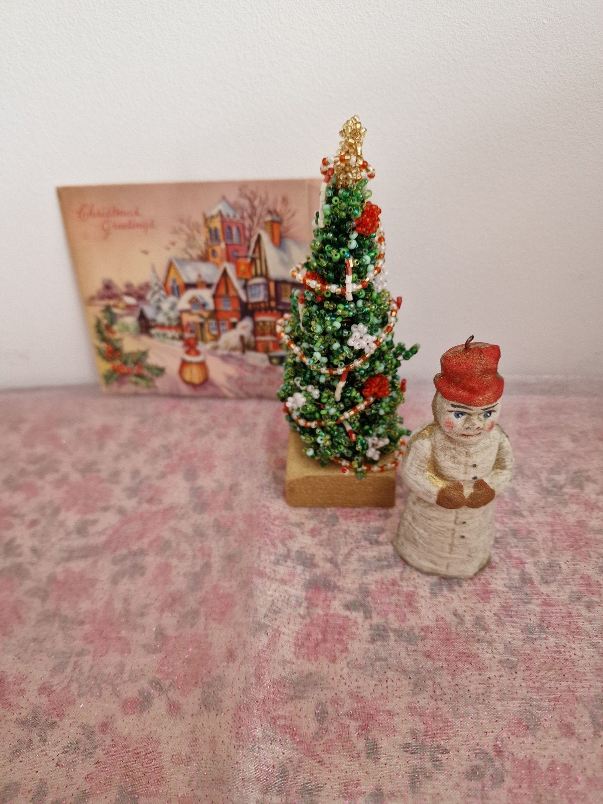 Oud Kralen Kerstboomje, Ophalen of Verzenden