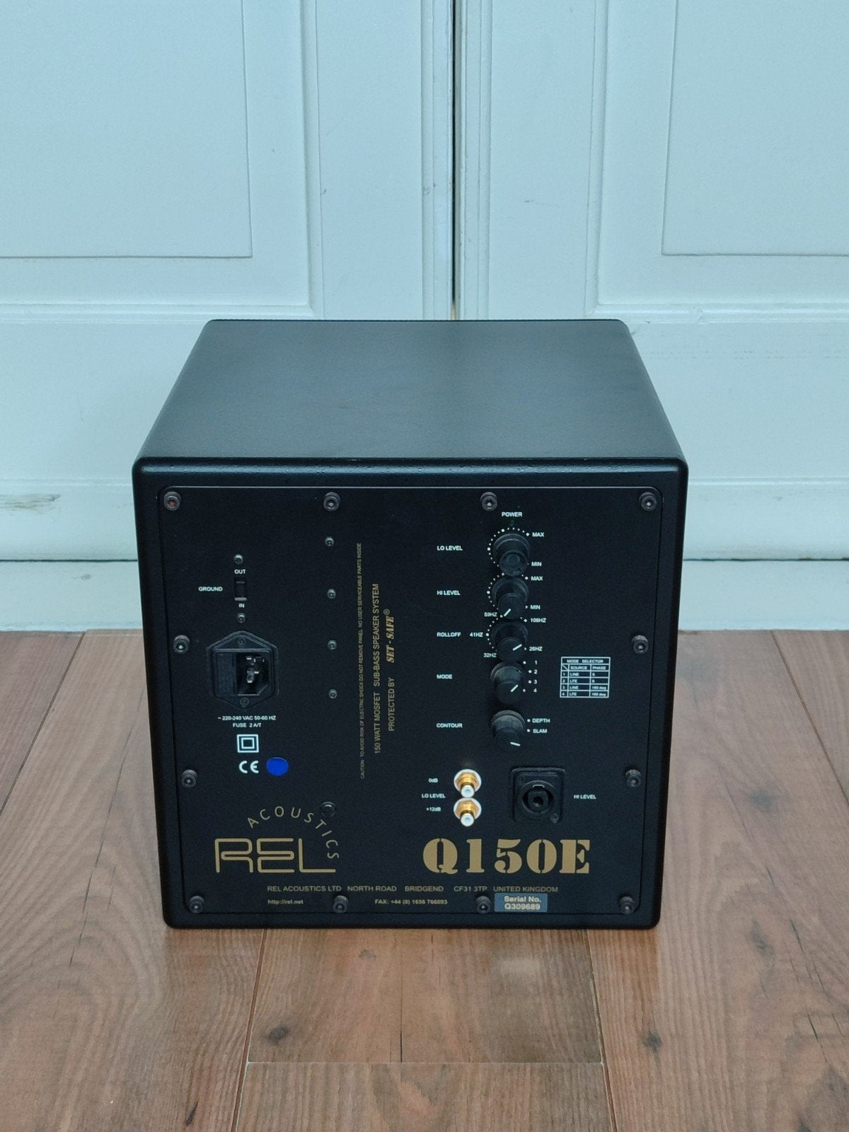 Erg krachtige Rel subwoofer - Rel Q150E MK2, Gebruikt, Subwoofer, Ophalen of Verzenden, 150 watt of meer
