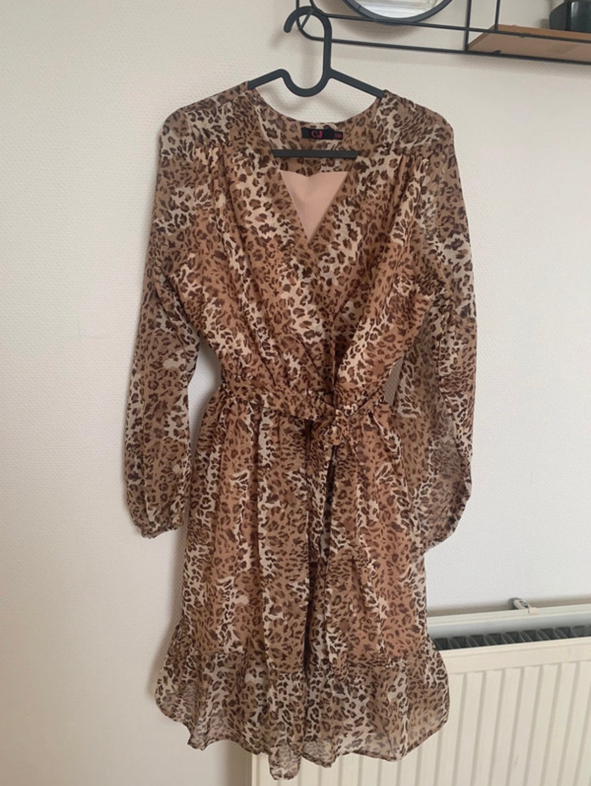 Panter jurk maat S/M, Ophalen of Verzenden, Zo goed als nieuw, Maat 38/40 (M), Bruin