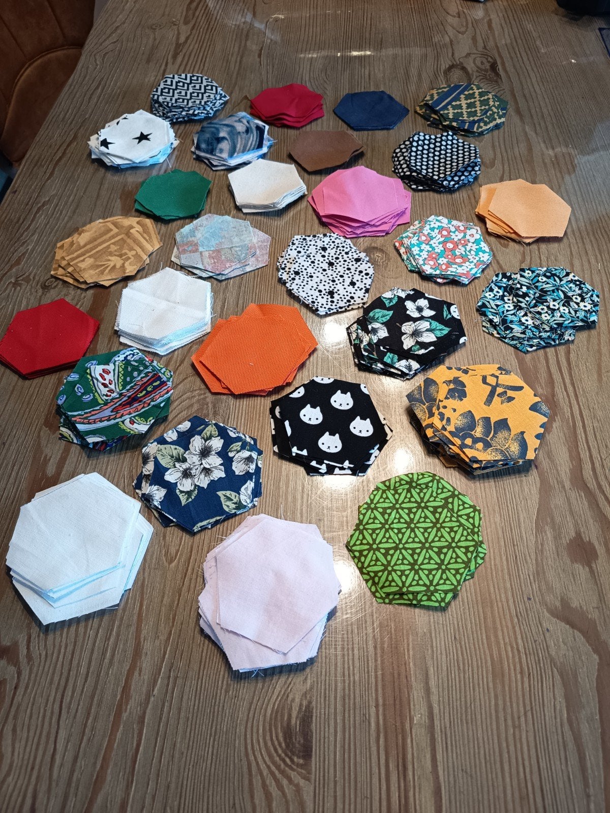 350 patchwork lapjes, Meerkleurig, Ophalen of Verzenden, 30 tot 120 cm, Katoen