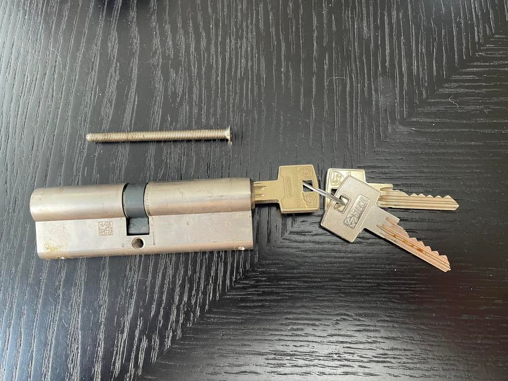Cilinder slot 45-50 SKG2 Pfaffenhain, Ophalen of Verzenden, Zo goed als nieuw, Rvs, Slot