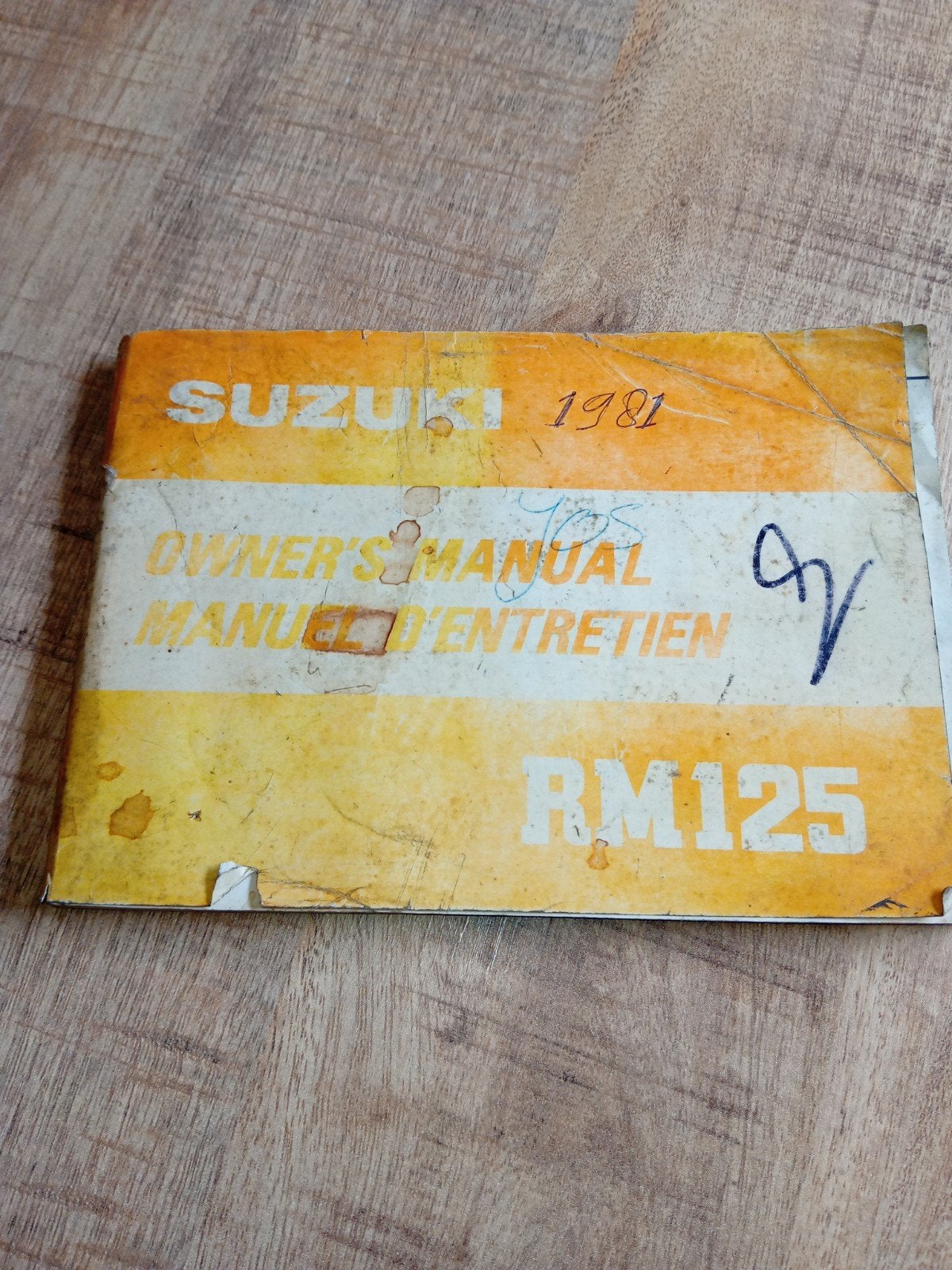 Suzuki rm125 1981 handleiding, Ophalen of Verzenden, Suzuki