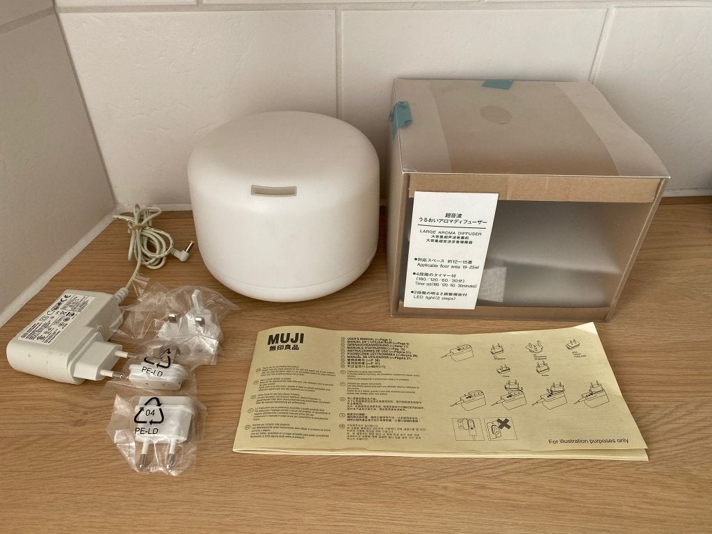 MUJI Ultrasonische Aroma Diffuser / Luchtbevochtiger, Ophalen, Zo goed als nieuw, Luchtbevochtiger