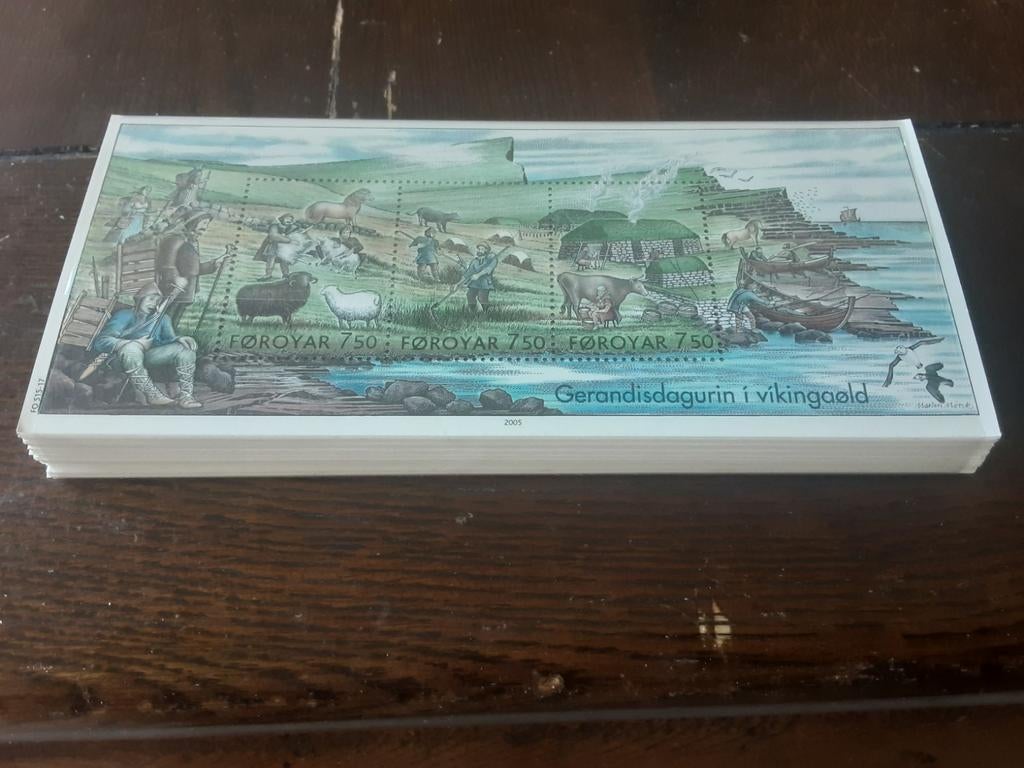 Bundel postfrisse postzegels FOROYAR 7,50 - ca. 100 stuks, Ophalen of Verzenden