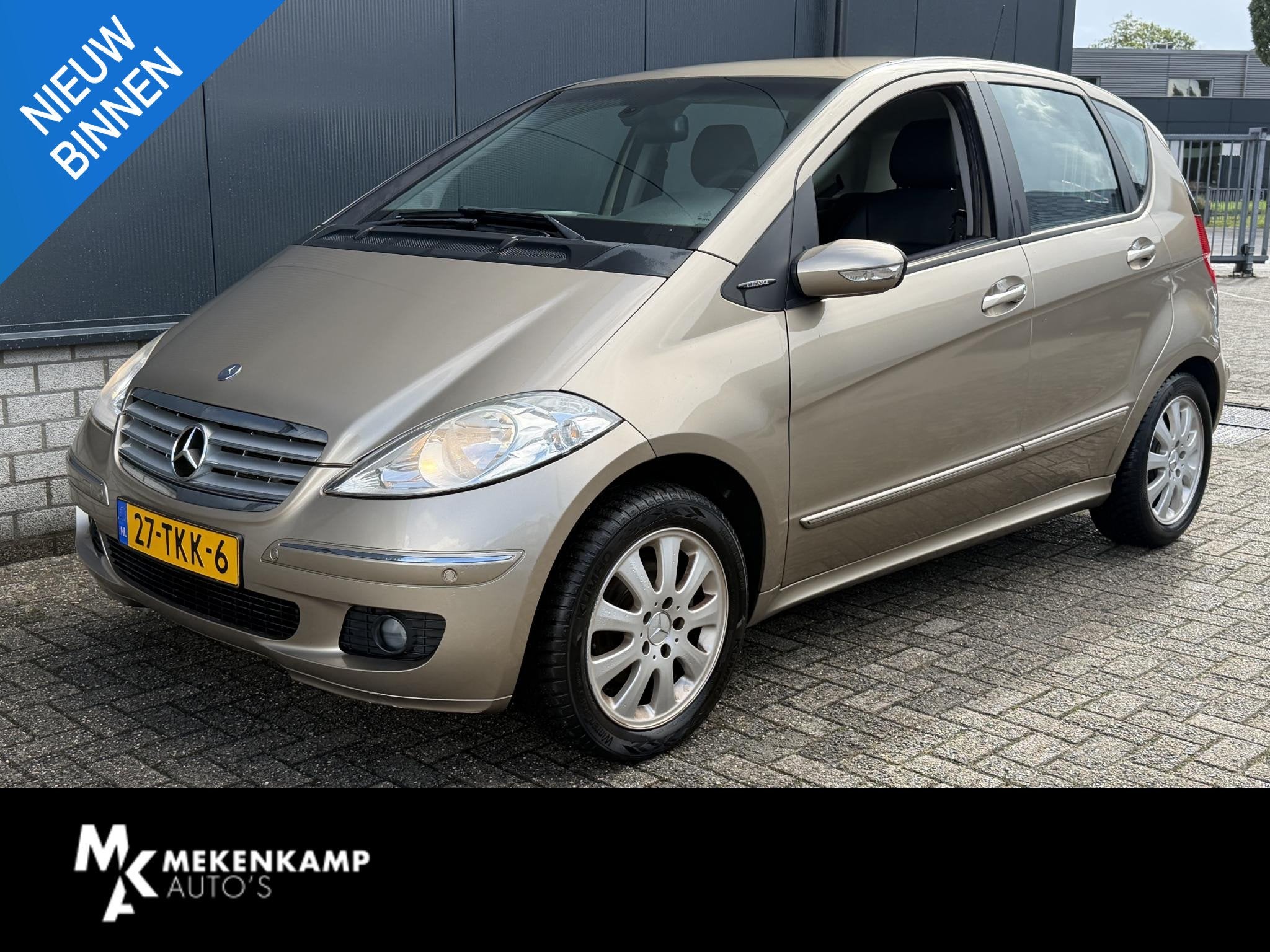Mercedes-Benz A-klasse 200 Elegance 16"/Leder/Stoelverwarmin, Auto's, 136 pk, Gebruikt, Zwart, 4 cilinders