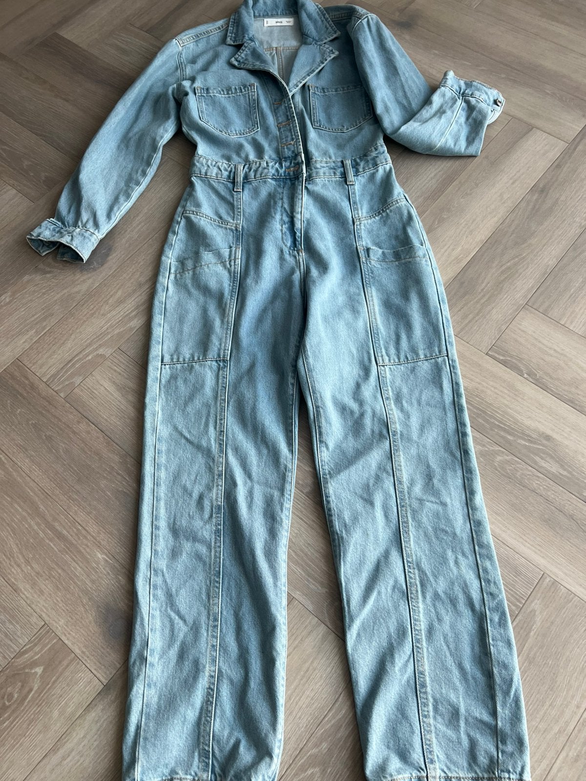 MNG spijkerbroek pak maat M, Ophalen of Verzenden, Zo goed als nieuw, Blauw