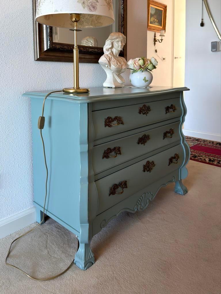 Vintage ladenkast in landelijke stijl - Salie groen, Ophalen