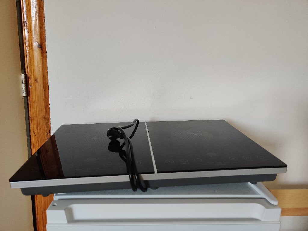 Double induction cooking stove (kookplate), Witgoed en Apparatuur, Kookplaten, 3 kookzones of minder, Ophalen of Verzenden, Zo goed als nieuw