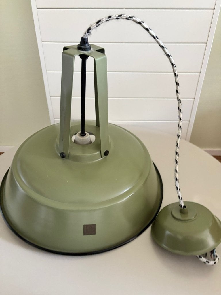 Hanglamp HK Living groen, Ophalen, Gebruikt