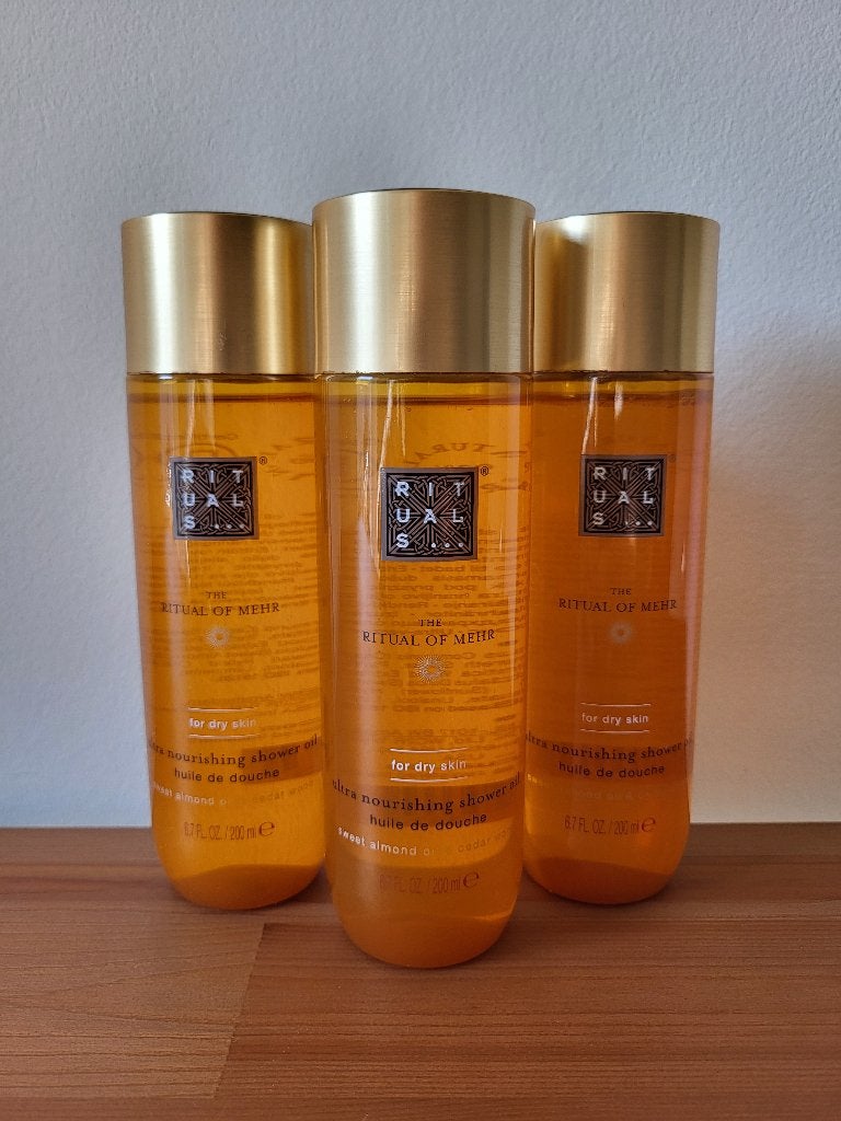 Rituals of Mehr - Shower Oil 200ml - Nieuw, Ophalen of Verzenden, Nieuw, Bodylotion, Crème of Olie