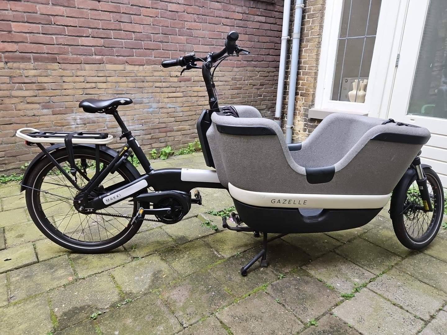 Gazelle Makki Load elektrische bakfiets, Fietsen en Brommers, Gebruikt, Elektrisch, Ophalen of Verzenden, 2 kinderen