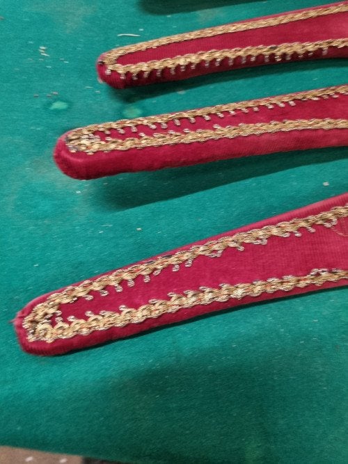 Kleerhangers retro stof vier stuks, Ophalen of Verzenden, 'T Olde Gre-j, Info@toldegrej.nl, Endepoelstraat 20f Didam