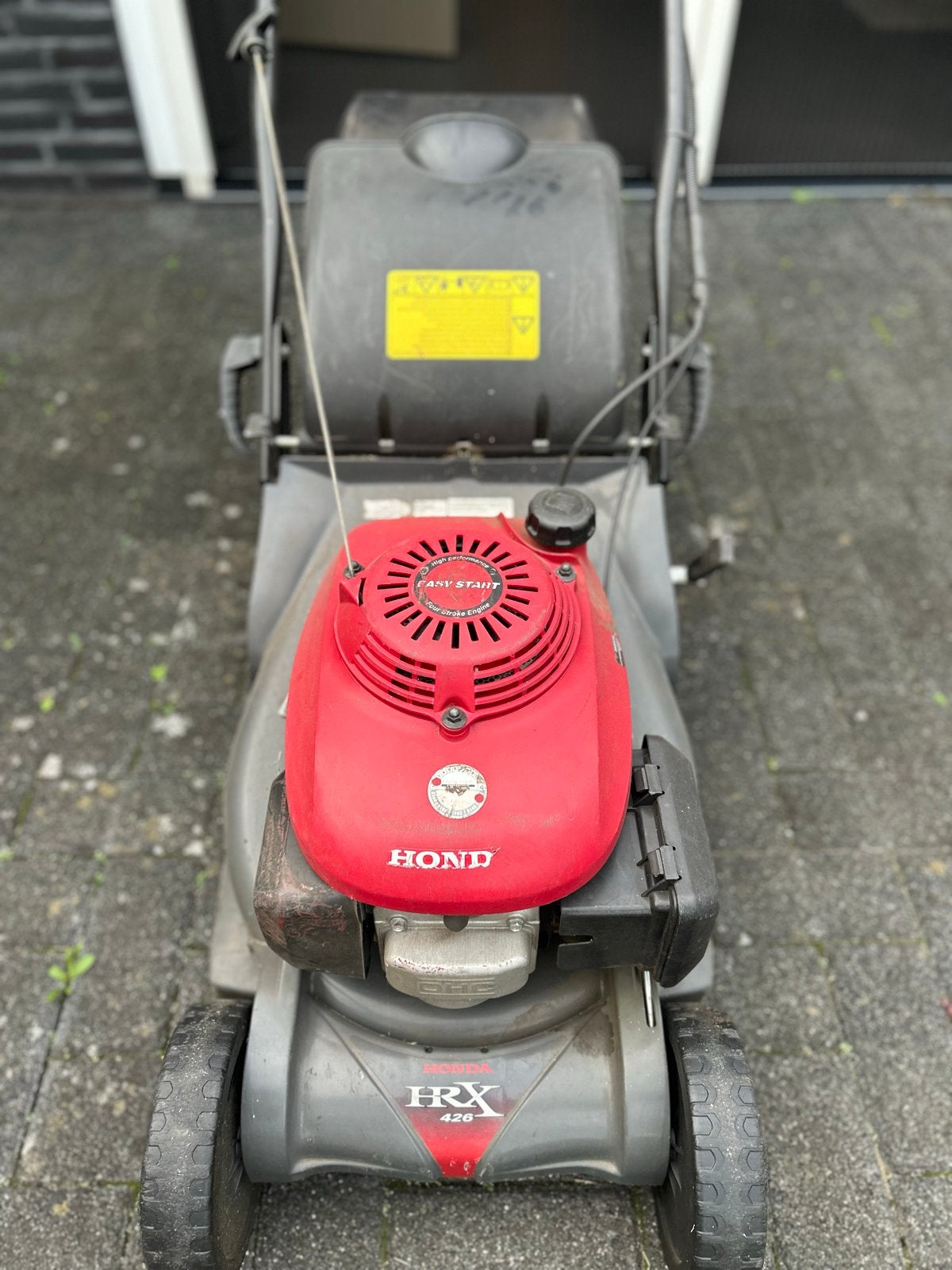Honda HRX 426 Benzine Grasmaaier met Mulch Kit, Ophalen, Cirkelmaaier, Gebruikt, Mulchfunctie