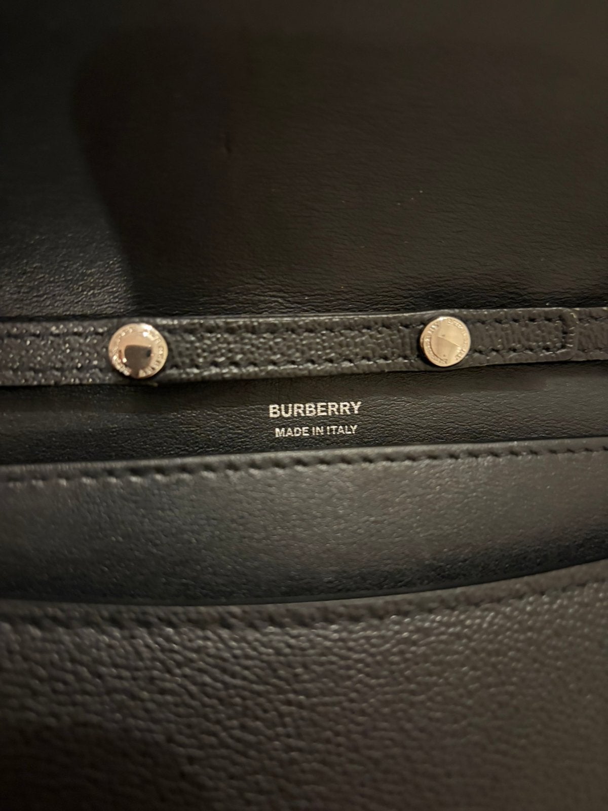 Burberry schoudertas, Zwart, Nieuw, Leer, Ophalen