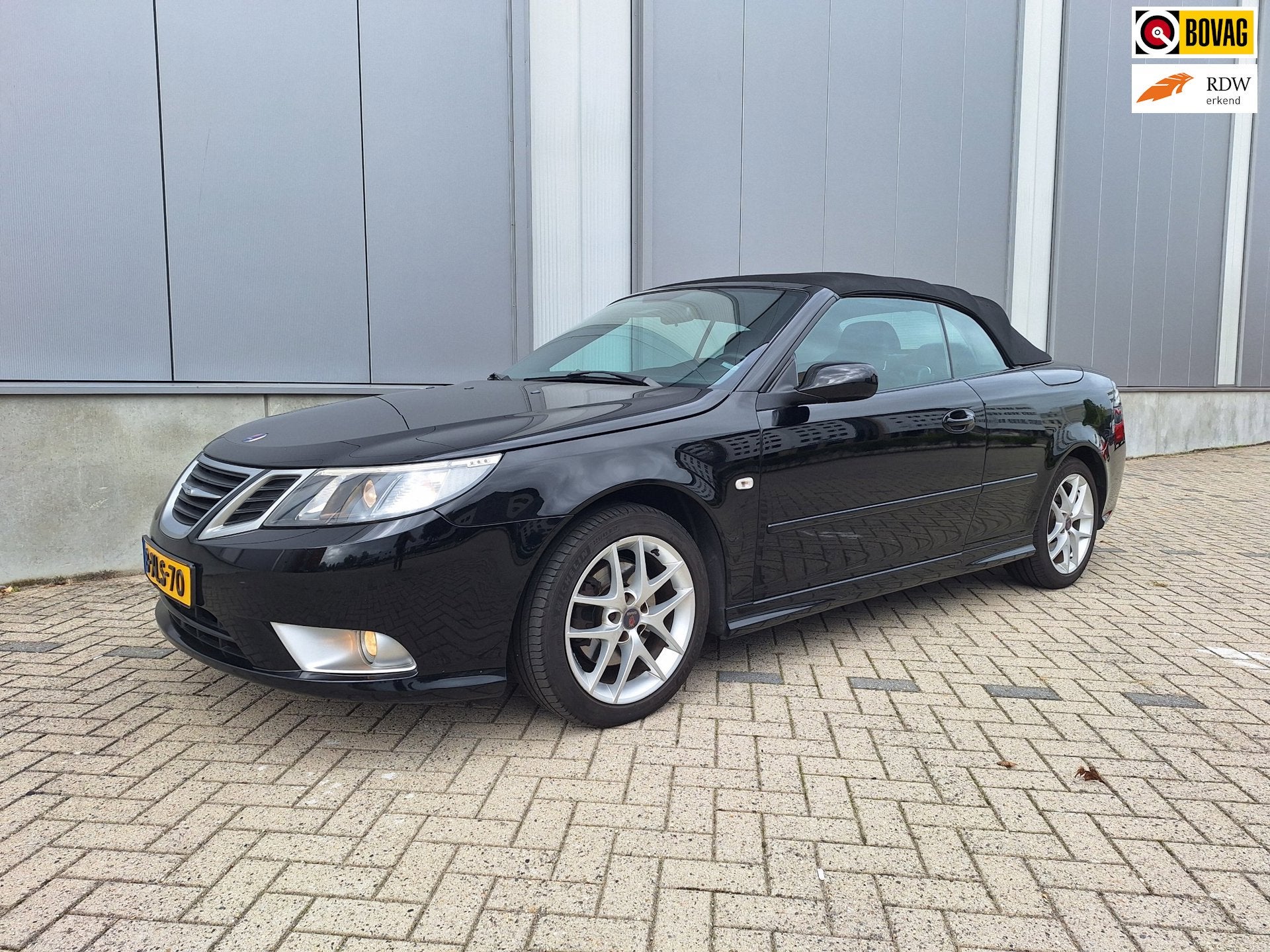 Saab 9-3 Cabrio 1.8t Vector -wat een mooie cabrio-, Auto's, 1998 cc, Gebruikt, Zwart, 4 cilinders