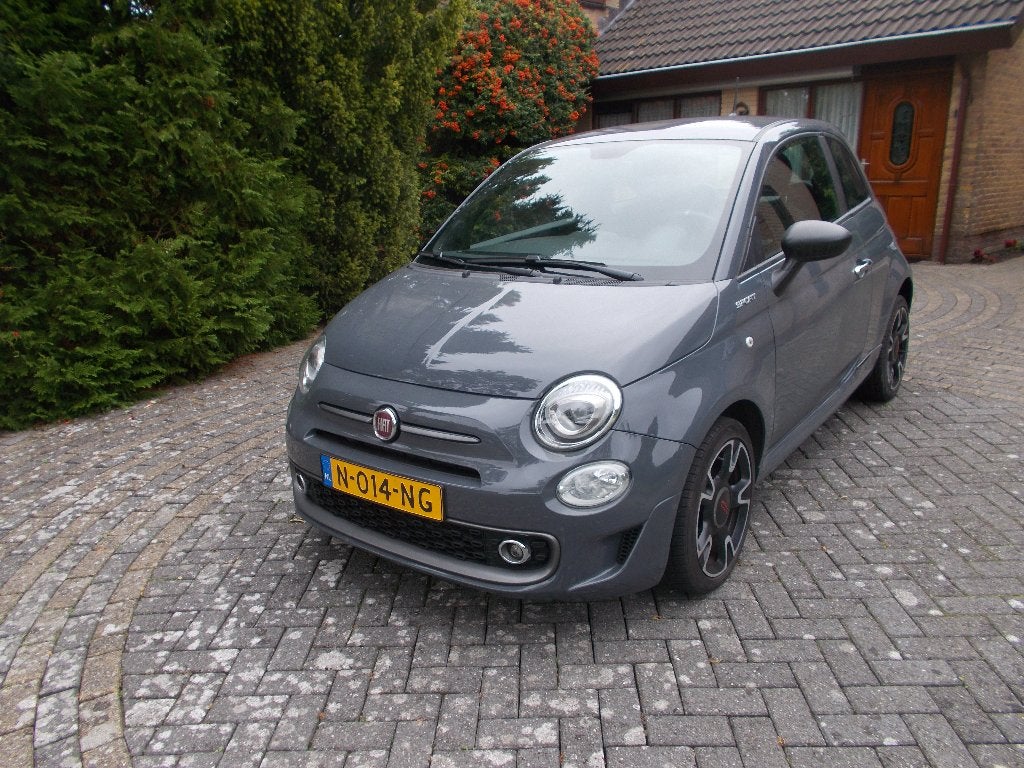 Fiat 500 1.0 70pk Hybrid 2021 Grijs, Auto's, Voorwielaandrijving, 40 €/maand, 4 stoelen, Origineel Nederlands