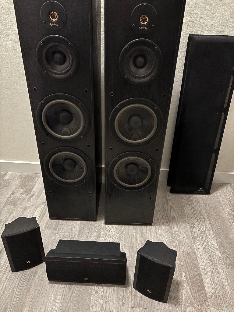 Infinity Reference 81MKII + MPS surround speakers, Audio, Tv en Foto, Gebruikt, Surroundset, Geschikt voor surround/home cinema