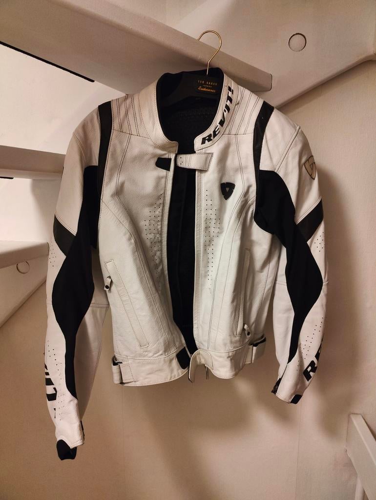 Luxe Revit Leren Motorjas - Zomer/Lente - Maat 46, Ophalen of Verzenden, Tweedehands, Heren, Jas | leer