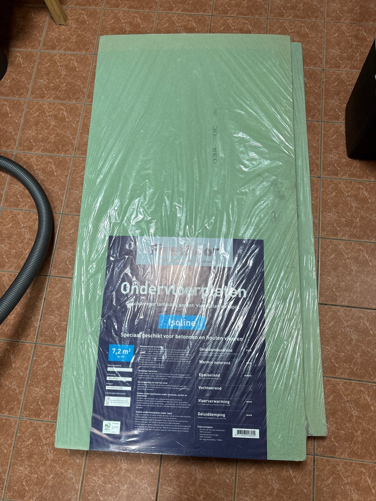 2 stuks Firstfloor Isoline Ondervloerplaten 7,2 m² per pak, Ophalen, Overige typen, Nieuw, 5 tot 10 m²