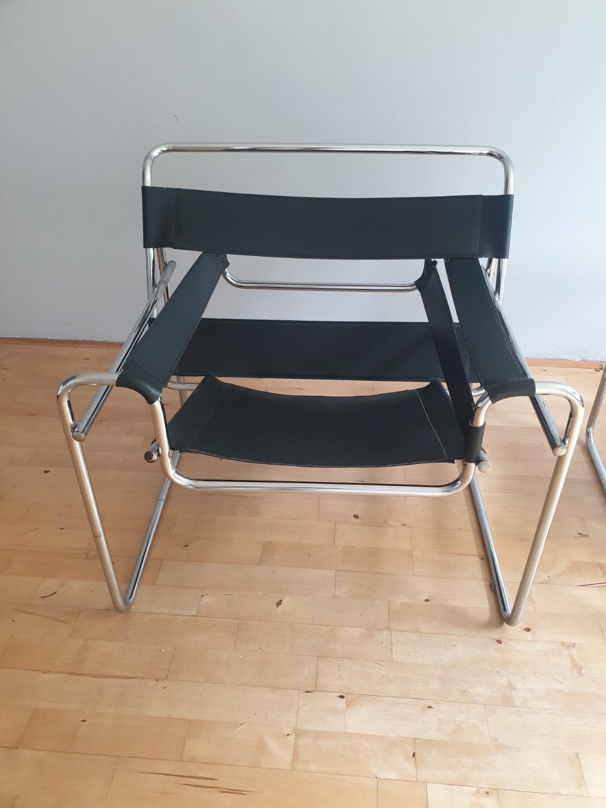 Set van 2 Wassily stoelen replica's, Ophalen, Twee, Zwart, Bauhaus, Modern, Designklassieker
