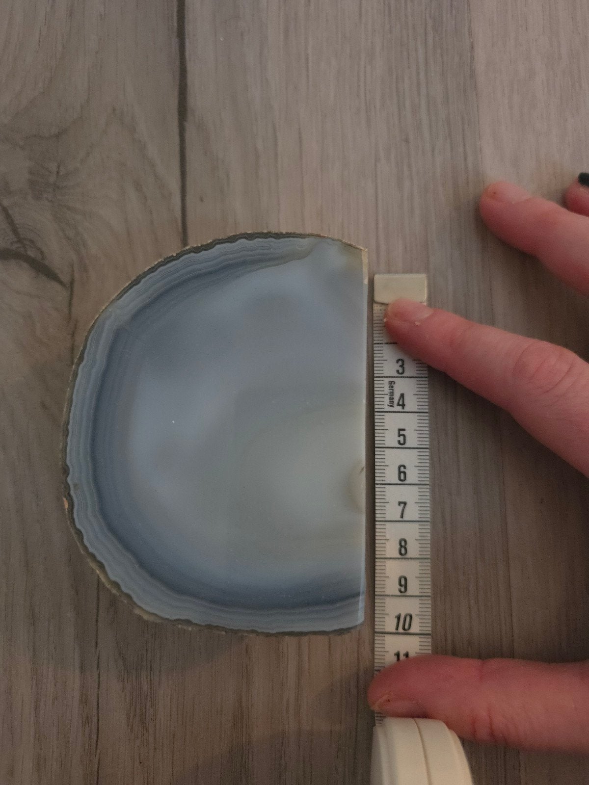 Prachtige Agate Schijf - Natuurlijke Decoratie, Verzamelen, Verzenden