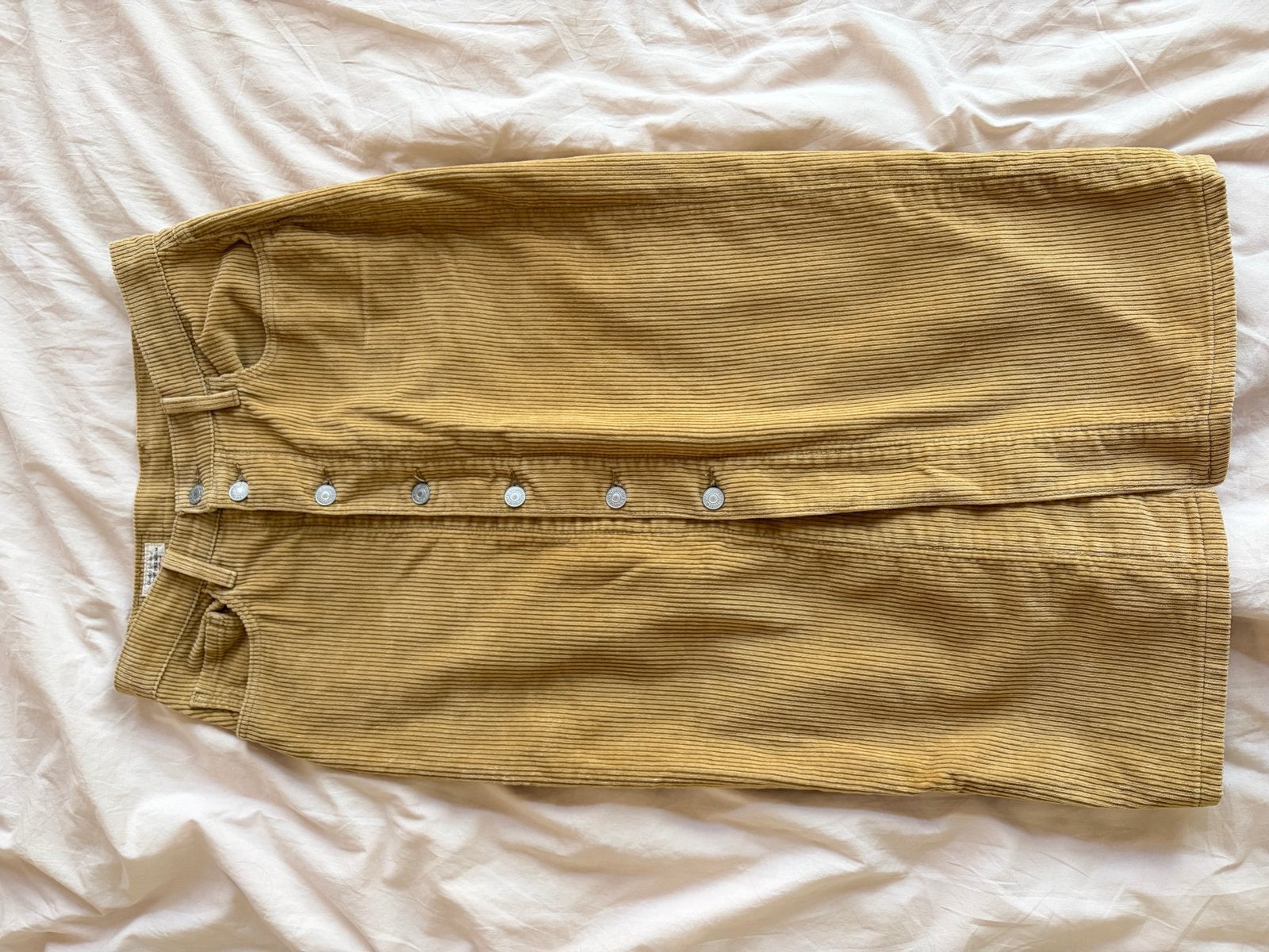 Levi's Premium corduroy rok - Maat 27, Kleding | Dames, Rokken, Maat 38/40 (M), Beige, Ophalen of Verzenden, Zo goed als nieuw