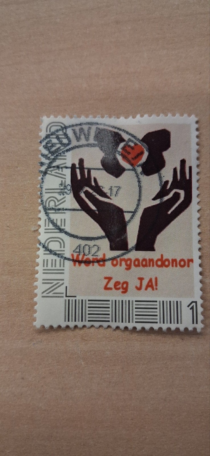 Word orgaan donor zegel, Ophalen of Verzenden