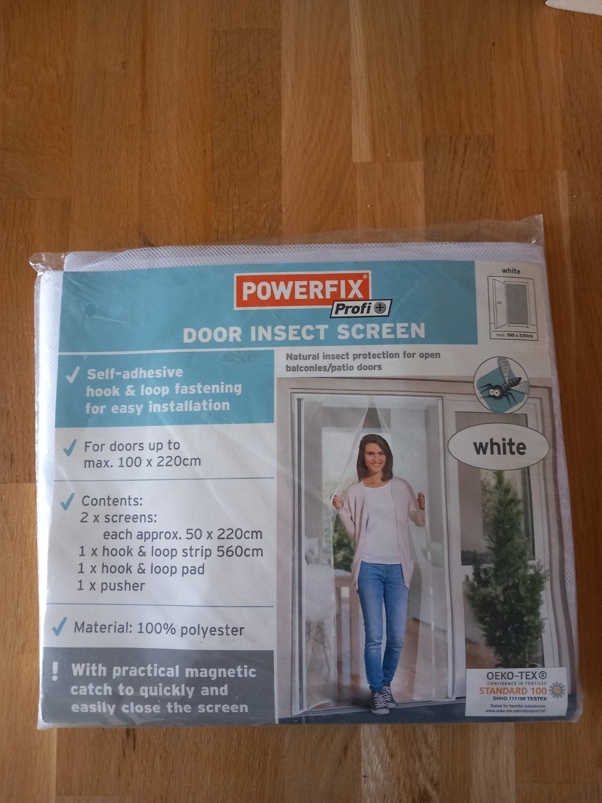 POWERFIX Deur Horrengaas - Nieuw in verpakking, Doe-het-zelf en Verbouw, Kunststof, 80 tot 100 cm, 215 cm of meer, Hordeur
