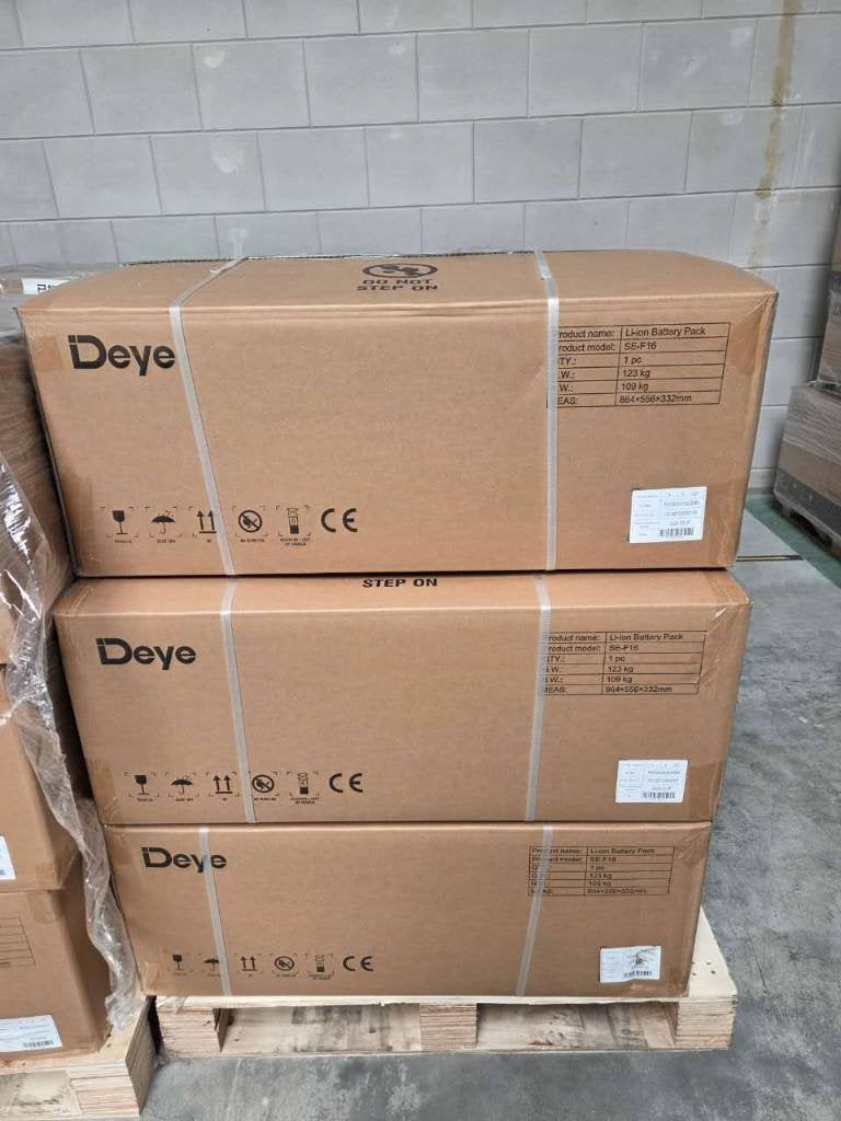16kWh Thuisbatterij SE-F16-C van DEYE, Doe-het-zelf en Verbouw, 200 wattpiek of meer, Overige typen, Rivatar International BV