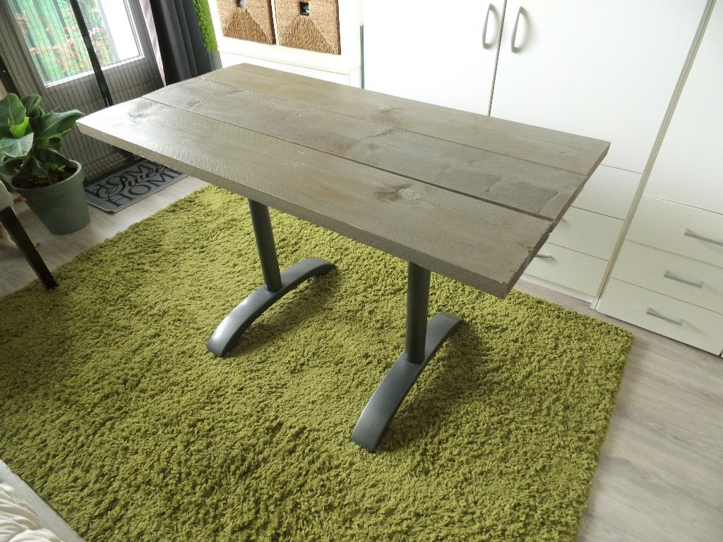 Tuin (balkon) tafel, inklapbaar., Ophalen, Zo goed als nieuw, Rechthoekig, Aluminium