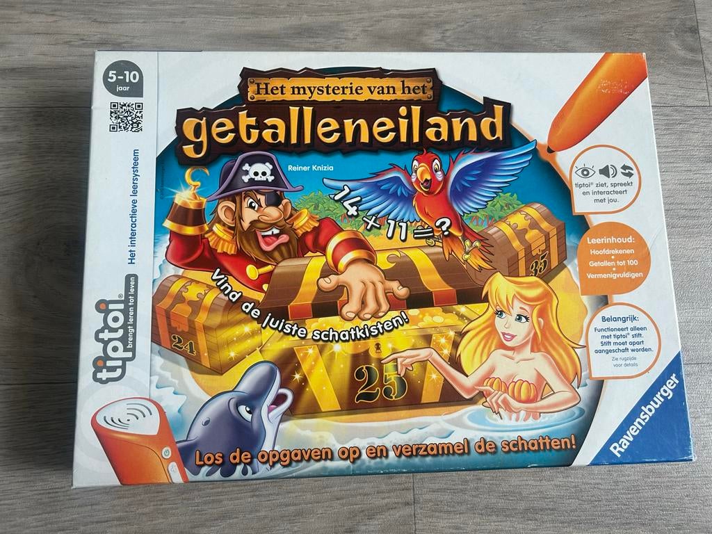 Tiptoi Het Mysterie van het Getalleneiland - Ravensburger, Een of twee spelers, Ophalen of Verzenden, Zo goed als nieuw