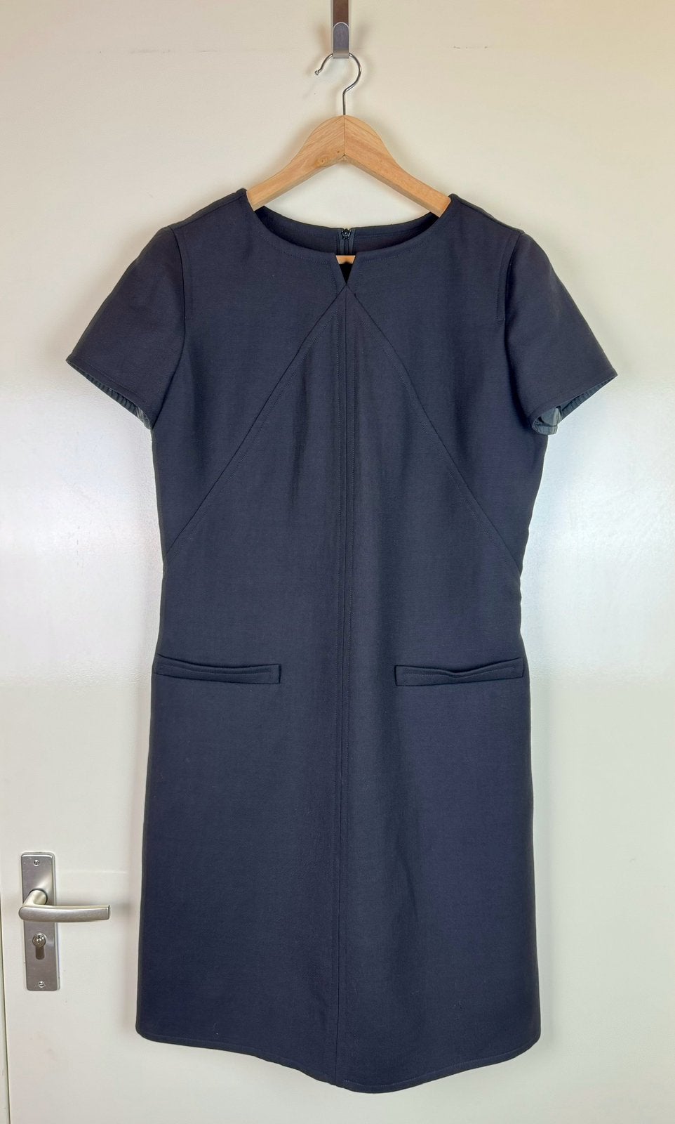 COURREGES Vintage 100% Wool Mini Black Dress Gown 44/XXL, Kleding | Dames, Zwart, Maat 46/48 (XL) of groter, Ophalen of Verzenden