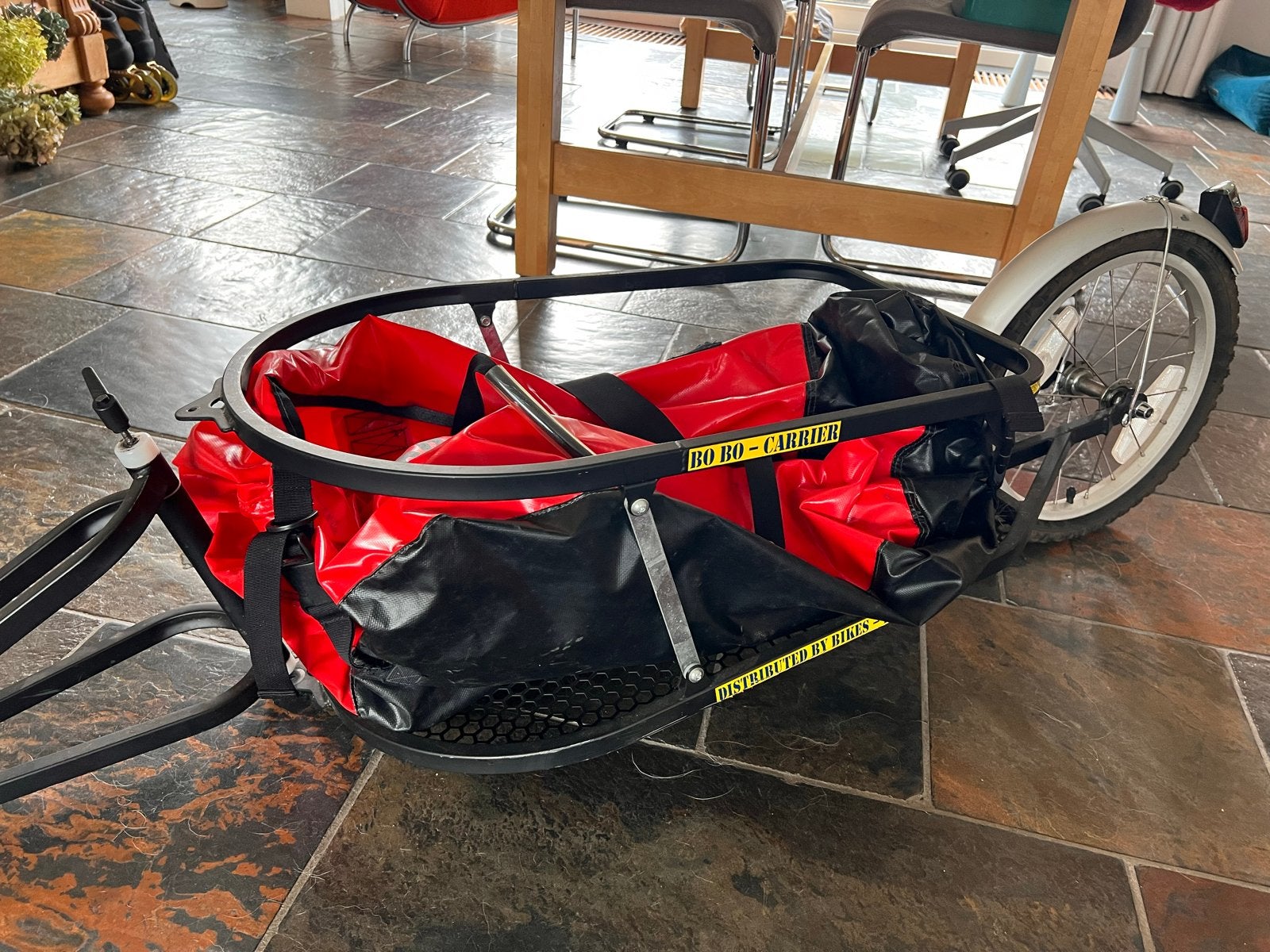 Bo Bo Carrier fietskar met extra grote tas, Fietsen en Brommers, Ophalen, Gebruikt, Opvouwbaar, Bagagekar
