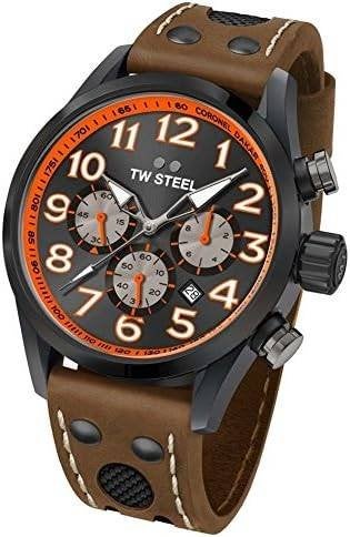 TW Steel horloge special edition Coronel Dakar, Leer, Staal, Polshorloge, Nieuw