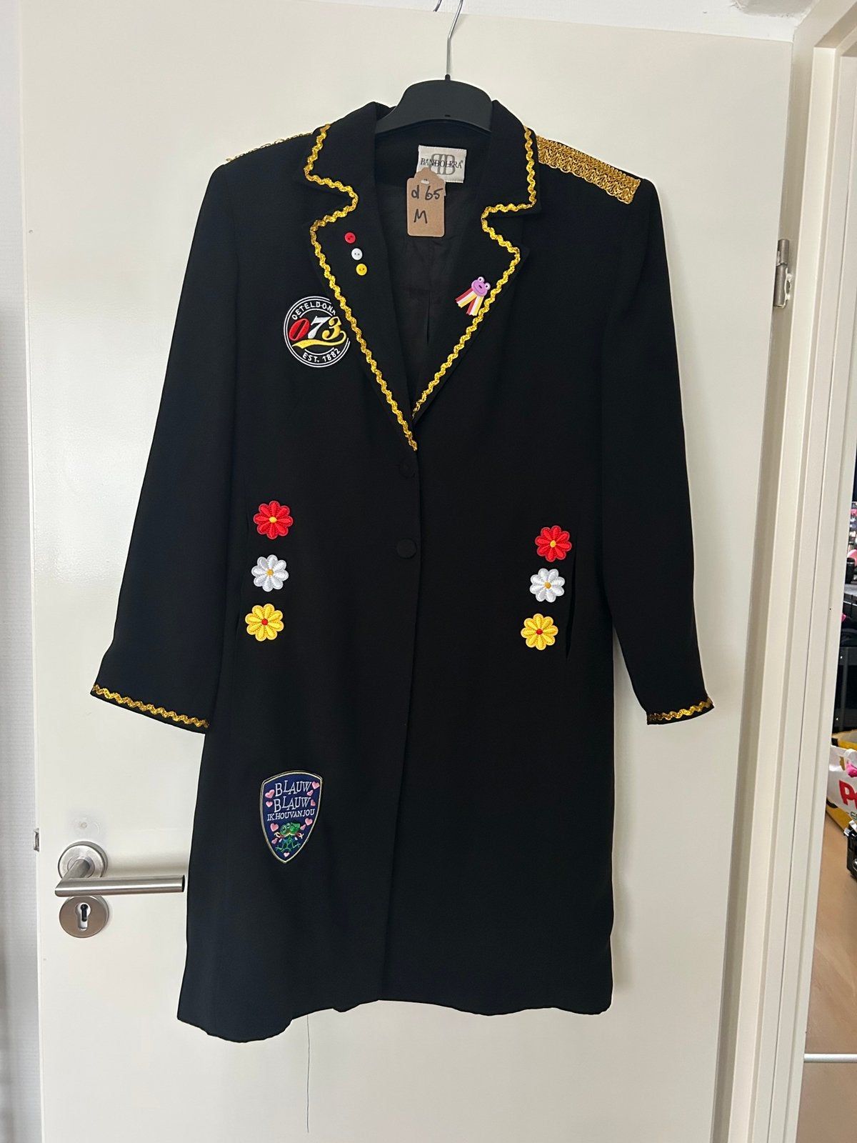 Oeteldonk dames jasje - Maat M, Ophalen of Verzenden, Zo goed als nieuw, Maat 38/40 (M), Carnaval