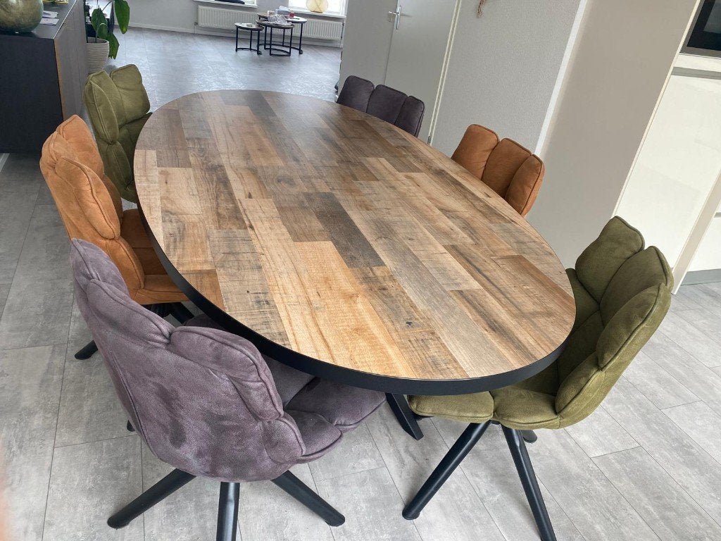 6 draaibare Daan Touareg Dacota stoelen, Ophalen, Zo goed als nieuw, Overige kleuren, Vijf, Zes of meer stoelen