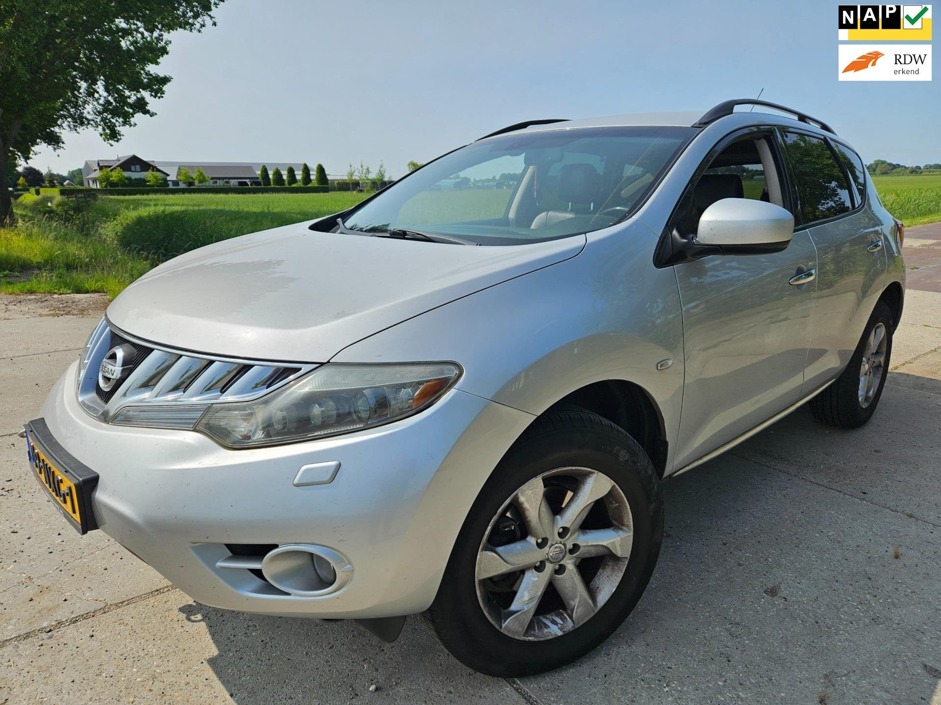 Nissan Murano 3.5 V6/ automaat (defect)/ gearbox defect/ mot, Auto's, Gebruikt, Zwart, Murano, Leder