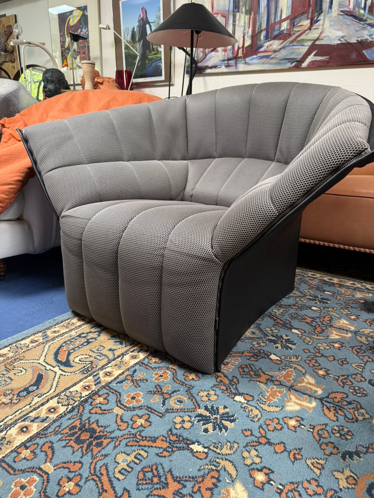 Ligne Roset Fauteuil Moule Schelp loungen, Ophalen, Zo goed als nieuw, 75 tot 100 cm, 50 tot 75 cm