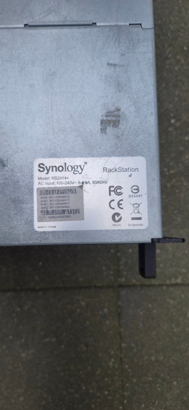 Synology RackStation RS2414+ NAS Server met 12 Bays, Gebruikt, 2 tot 3 Ghz, Hot swappable onderdelen, Ophalen of Verzenden