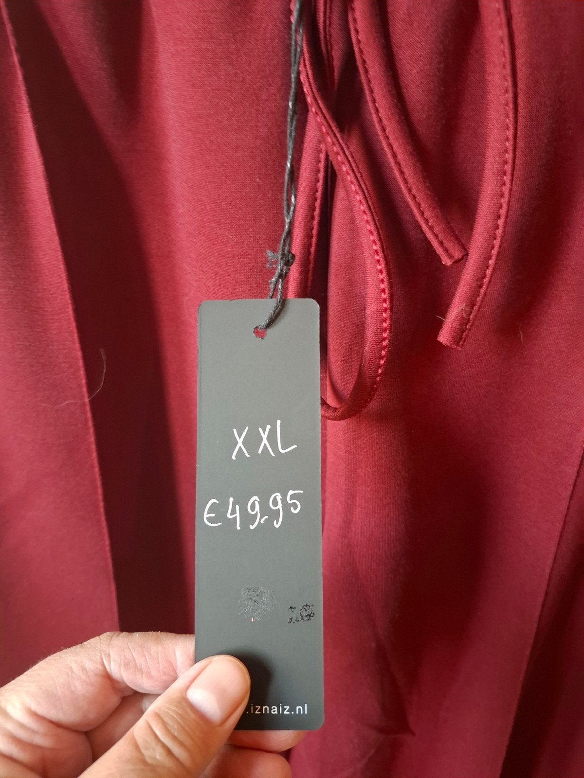 Iz Naiz comfortabele bordeauxrode broek - Maat XXL/46-48, Maat 46/48 (XL) of groter, Ophalen of Verzenden, Nvt, Lang