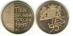 STRIJEN - Tien Eeuwen Strijen (TES) - penning uit 1995, Postzegels en Munten, Penningen en Medailles, Verzenden, Overige materialen