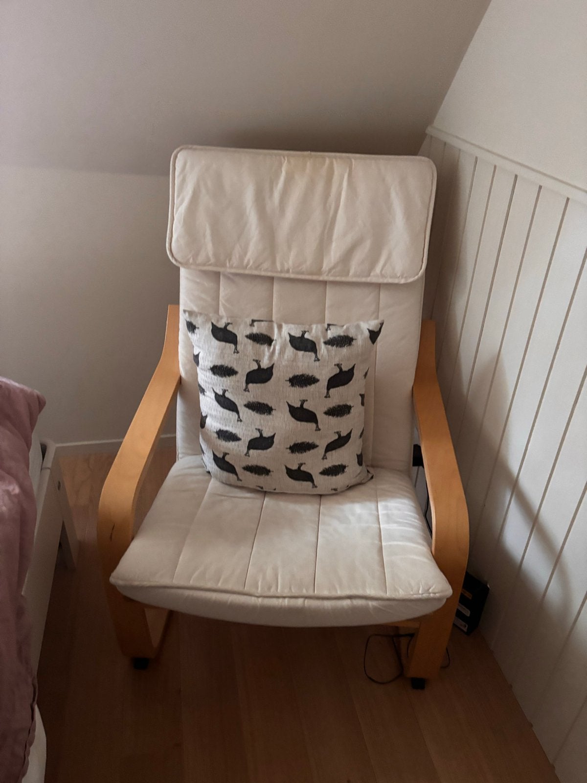 IKEA POÄNG stoel, Ophalen, Gebruikt, Wit, Eén