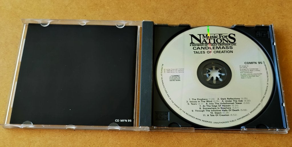 Candlemass - Tales Of Creation CD 1989, Ophalen of Verzenden, Gebruikt, Doom metal