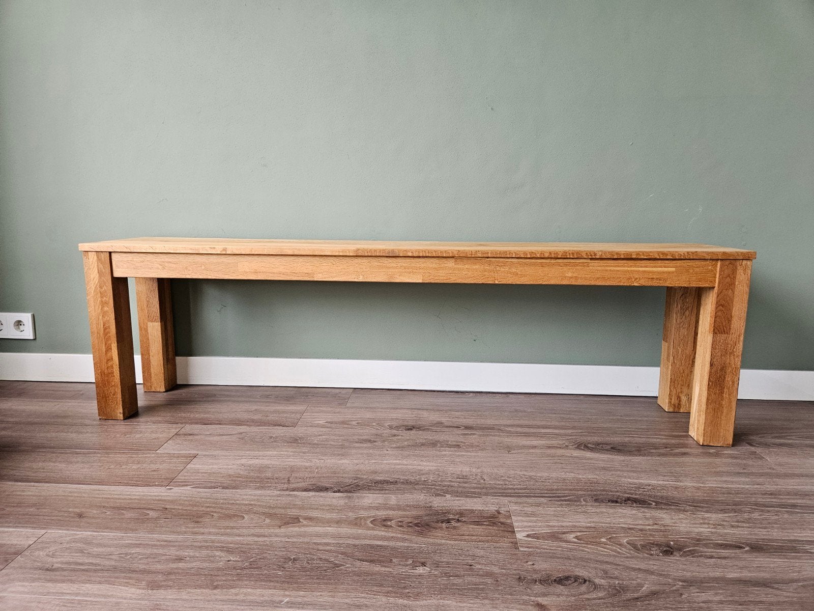 Houten bankje - Leuk in interieur - Gebruikt maar netjes, Ophalen, Gebruikt, Hout