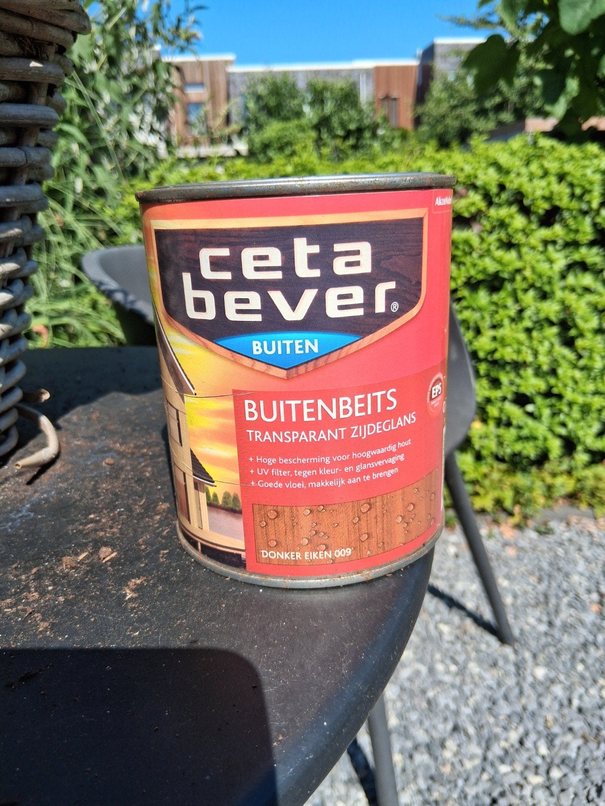 CetaBever Buitenbeits Transparant Zijdeglans Donker Eiken, Ophalen of Verzenden, Nieuw, Wit, Beits