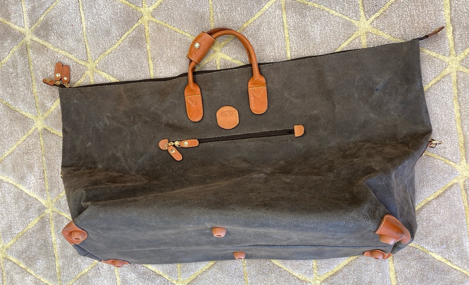 Grote Bric's Weekendtas - Zeer ruime tas, Ophalen, Gebruikt, 20 tot 30 cm, Bruin