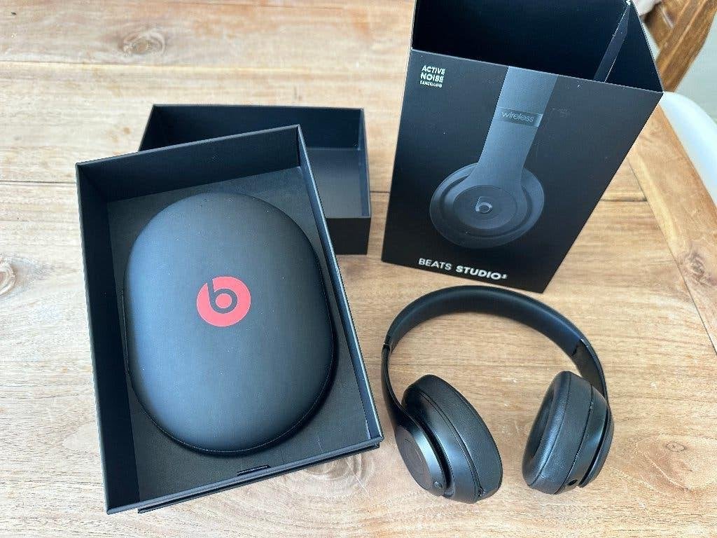 Beats Studio3 Wireless IN DOOS met case en audiokabel, Audio, Tv en Foto, Koptelefoons, Draadloos, Gebruikt, Beats, Ophalen of Verzenden