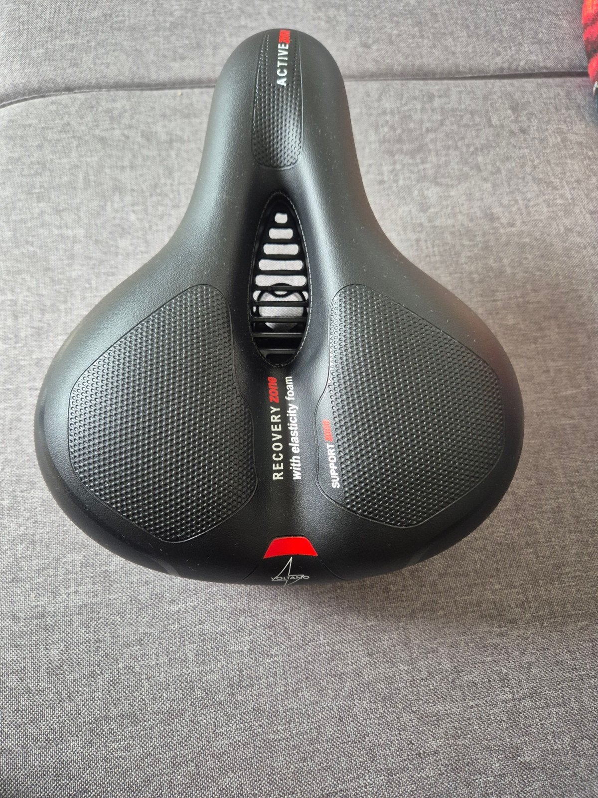 Nieuw Voltano fietszadel met gelpads en zadelpen, Fietsen en Brommers, Fietsonderdelen, Ophalen, Nieuw, Zadel, Voltano