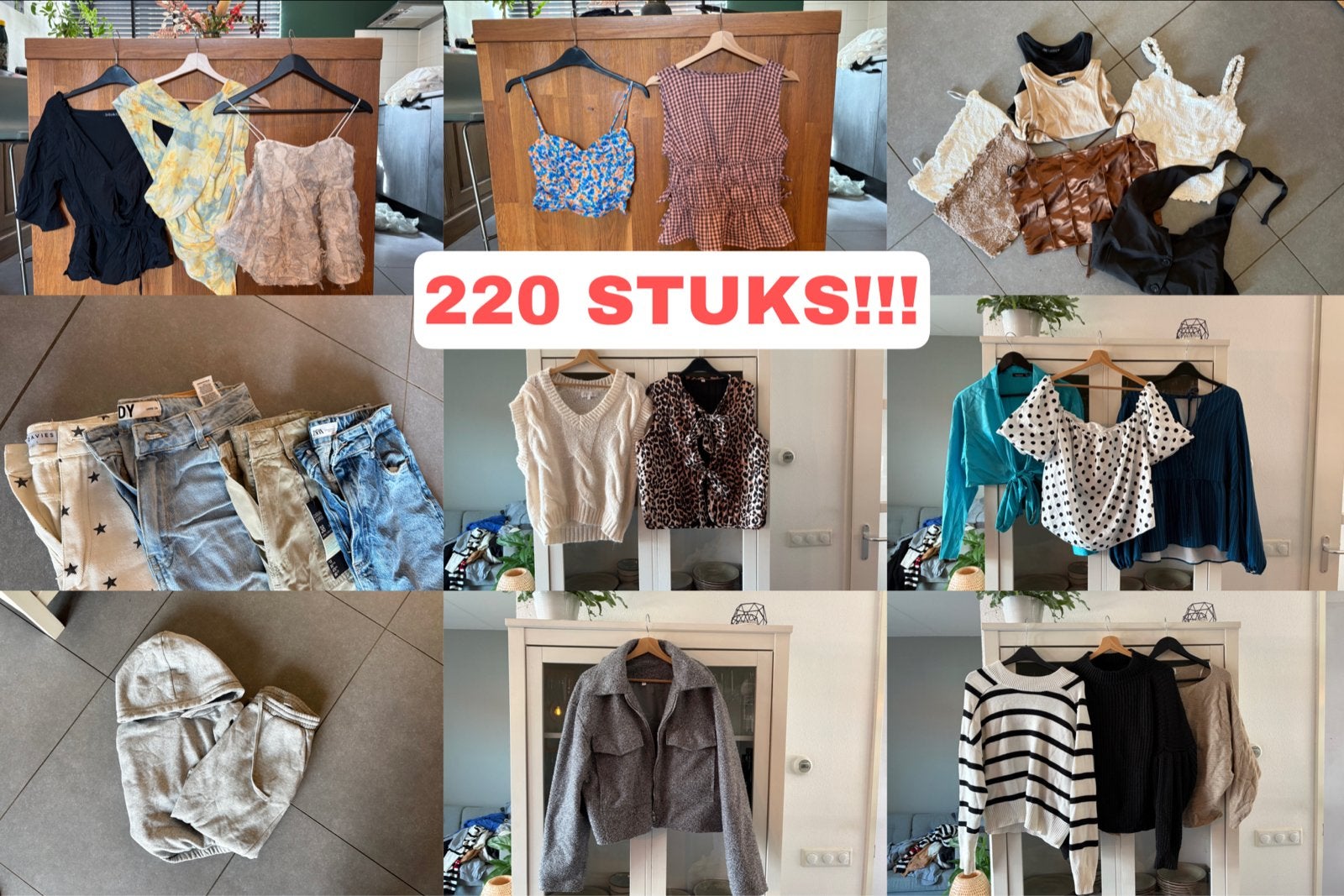 Grote kledingbundel: 220 stuks dameskleding (M/L), Ophalen, Gedragen