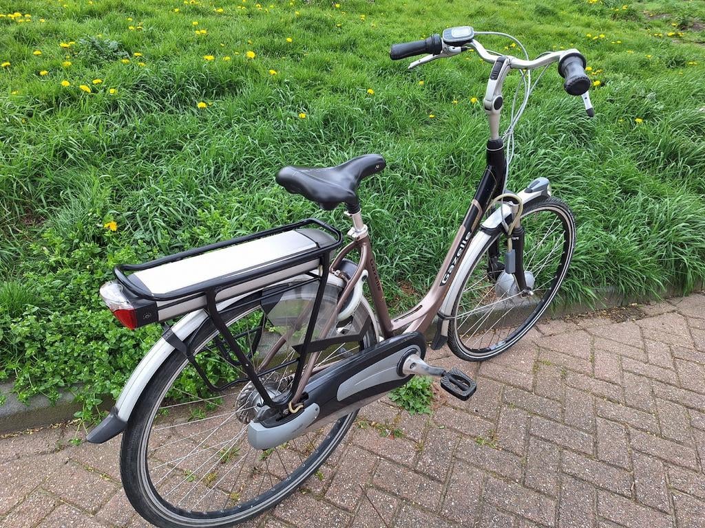 PRACHTIGE GAZELLE ORANGE EXCELLENT ELEKTRISCHE DAM/HER FIETS, Fietsen en Brommers, Fietsen | Dames | Damesfietsen, Ophalen, 47 tot 50 cm
